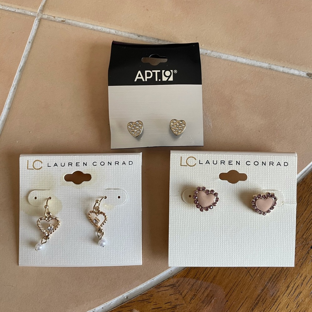Heart Earrings Bundle